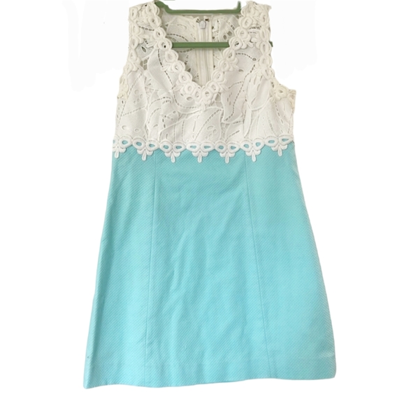 LILLY PULITZER Breakers Lace Shift Dress - Picture 1 of 6